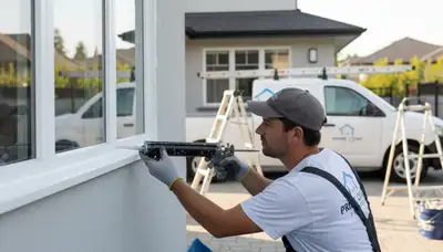 Professional caulking and sealing on Champaign, IL home exterior for lasting weather protection
