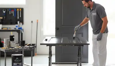 Professional door painting and refinishing in Champaign, IL by expert local house painters