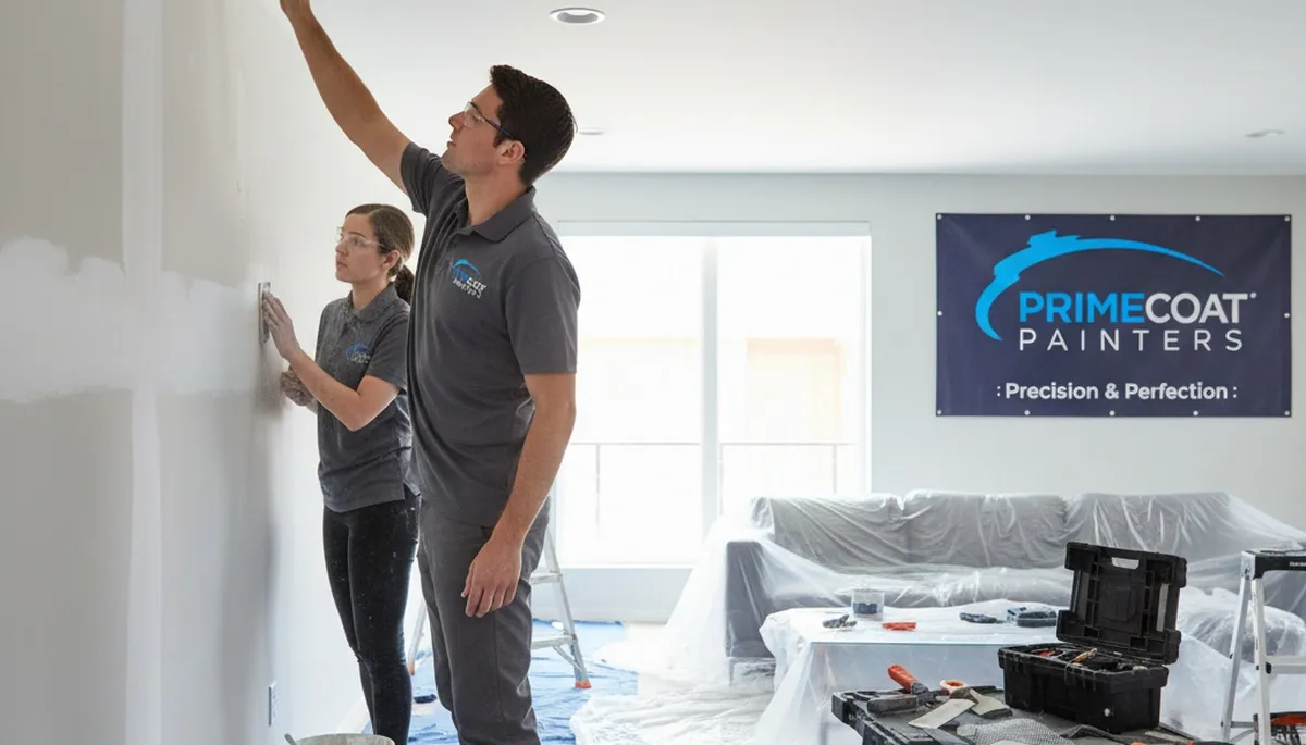 Professional drywall repair and wall restoration by expert painters in Champaign, IL home interior