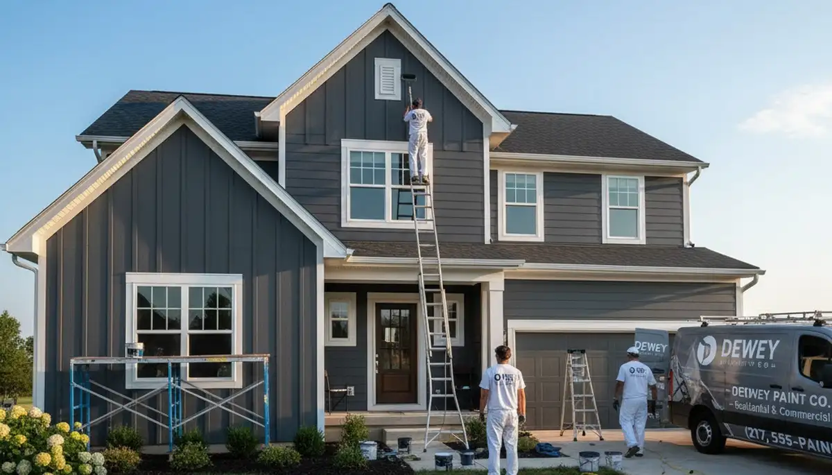 Professional house painting services in Champaign, IL for residential interiors and exteriors