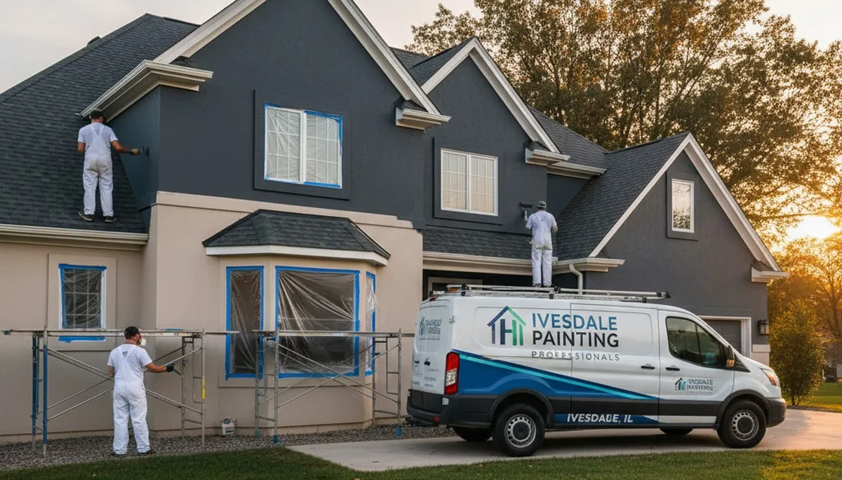 Professional house painting service in Champaign, IL for residential interior and exterior painting