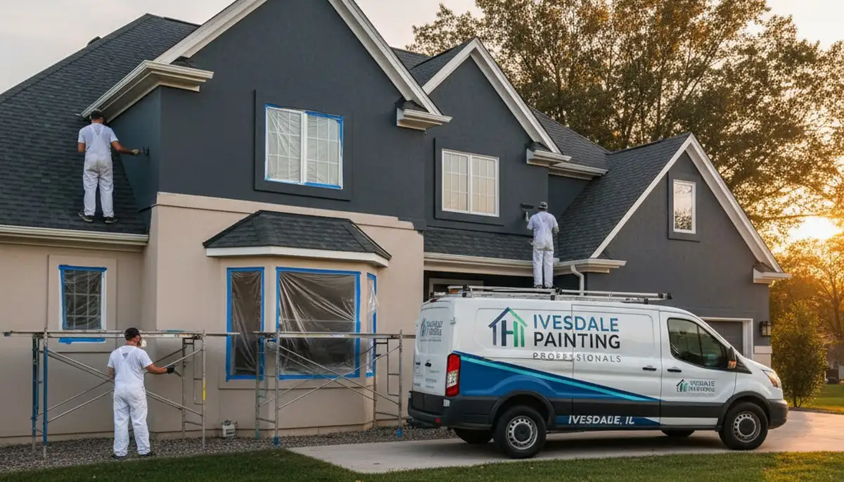 Professional house painting service in Champaign, IL for residential interior and exterior painting