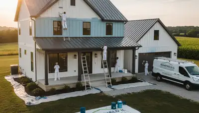 Champaign, IL house painters providing professional interior and exterior painting services
