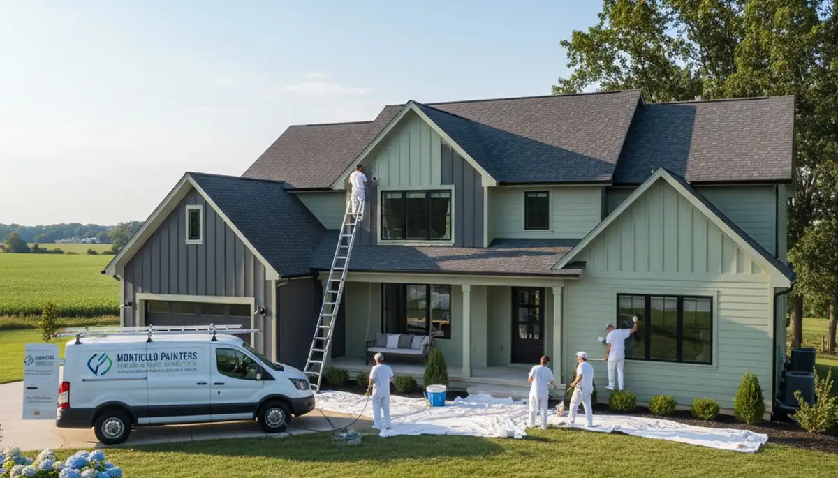 Professional house painters in Champaign, IL providing interior and exterior painting services