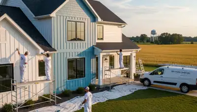 Professional house painting services in Champaign, IL for interior and exterior homes