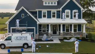 House painting service in Champaign, IL by Champaign Painters for interior and exterior homes