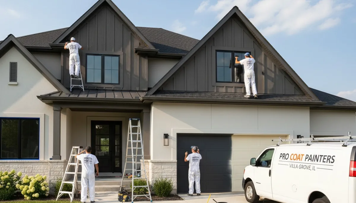 Professional house painting service in Champaign, IL for exterior and interior home painting needs
