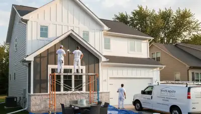 Professional house painting service in Champaign, IL, for interior and exterior home improvements