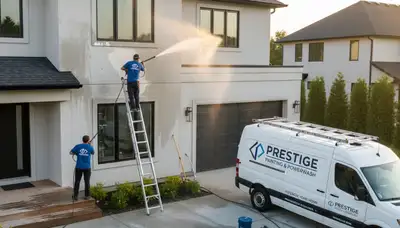 Professional pressure cleaning in Champaign IL restoring home exteriors and removing dirt and grime